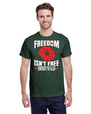 FREEDOM ISN'T FREE CANADA POPPY TEE