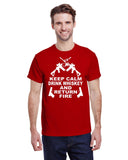 KEEP CALM DRINK WHISKEY AND RETURN FIRE TEE