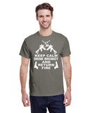 KEEP CALM DRINK WHISKEY AND RETURN FIRE TEE