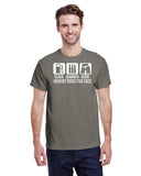 GAS ,  AMMO ,  ASS  NOBODY RIDES FOR FREE TEE