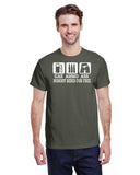 GAS ,  AMMO ,  ASS  NOBODY RIDES FOR FREE TEE