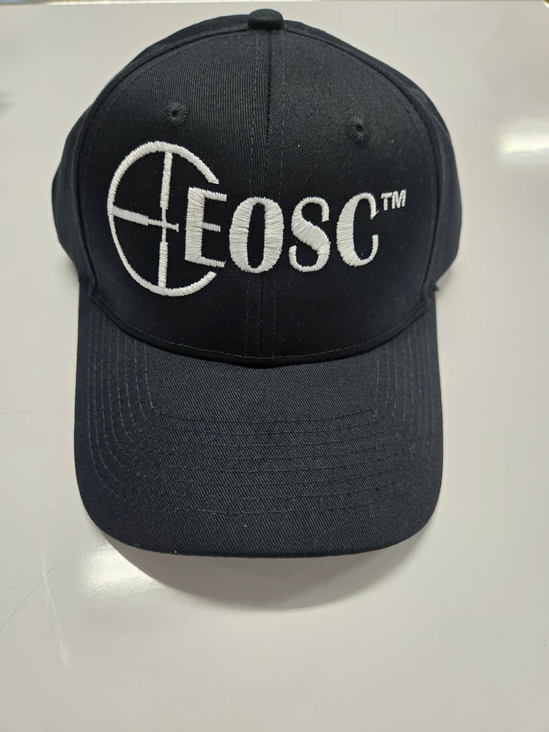 EOSC Baseball Cap , Black with White Embroidered Logo