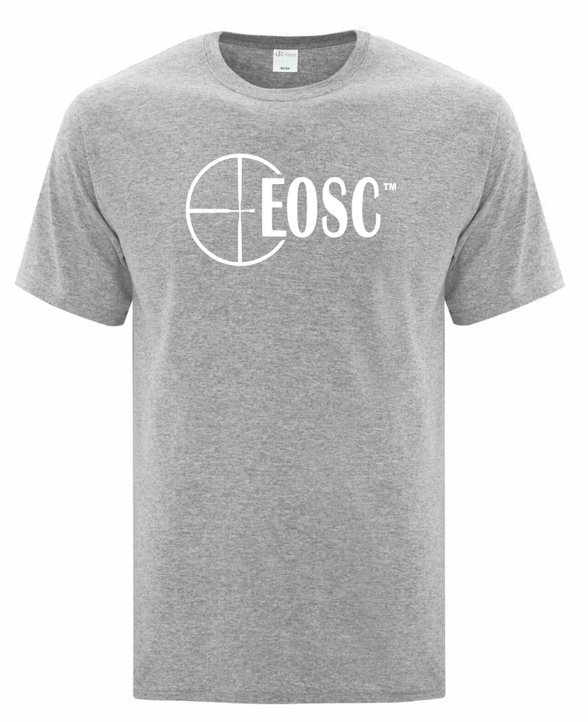 EOSC Athletic Heather T-Shirt   ,   Full Chest White Logo