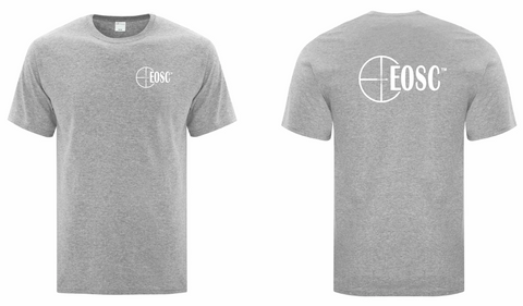 EOSC Athletic Heather T-Shirt   ,   Left Chest, Full Back White Logo