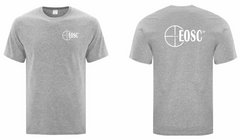 EOSC Athletic Heather T-Shirt   ,   Left Chest, Full Back White Logo