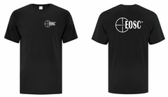 EOSC Black T-Shirt Left Chest, Full Back Logo
