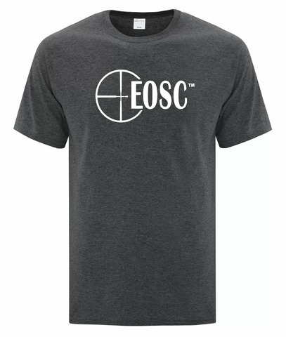 EOSC Dark Heather Gray T-Shirt   ,   Full Chest White Logo
