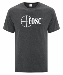 EOSC Dark Heather Gray T-Shirt   ,   Full Chest White Logo