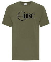 EOSC Military Green T-Shirt   ,   Full Chest Black Logo