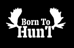 Born to Hunt Moose Decal