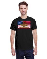 PROUD TO BE AMERICAN, ASHAMED OF MY GOVERNMENT TEE