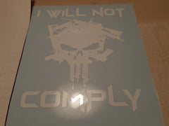 I Will Not Comply Decal